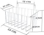 Hängekorb für Wandgitter Wanddekor Gitter Ladenbaugitter Gitterwand